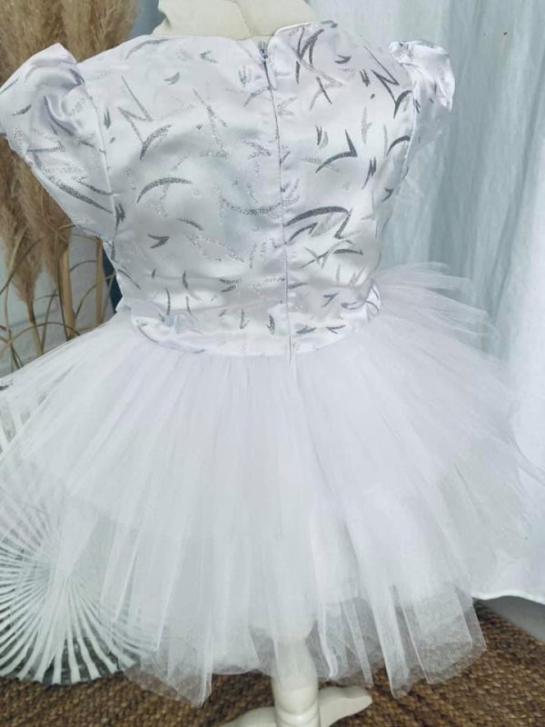 Robe Sissi blanche 2 à 6 ans – Image 4