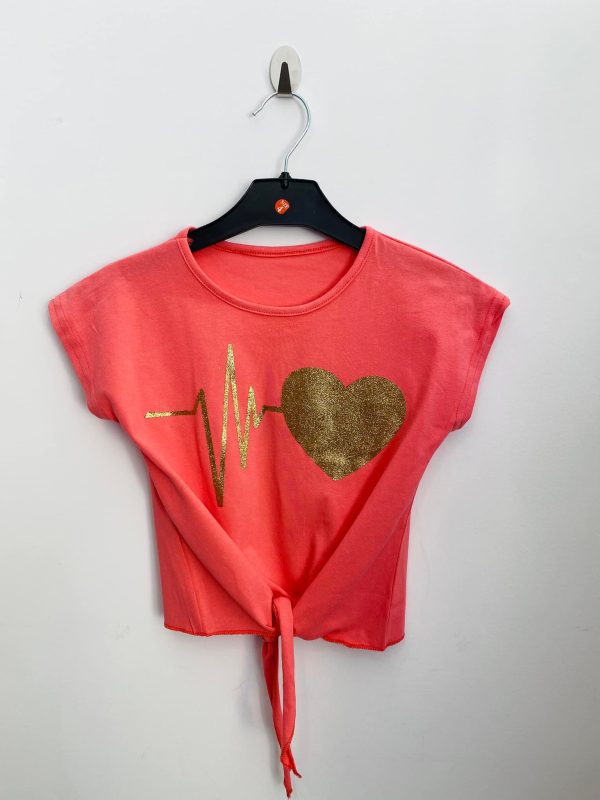 T shirt noué "Battements coeur" 4 à 14 ans – Image 7