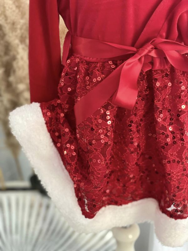 Robe de mère Noël - Dentelle et sequins – Image 2