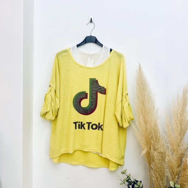 Top Tik Tok  jaune