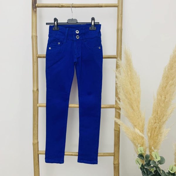 Pantalon jeans bleu royal