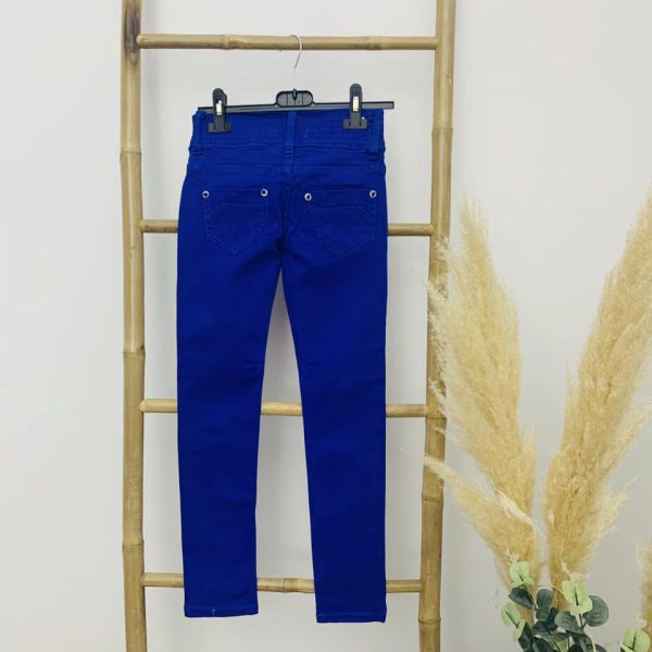 Pantalon jeans bleu royal – Image 3