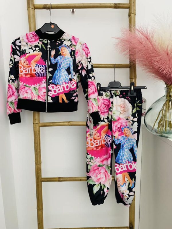 Jogging veste print Barbie - Noir – Image 2