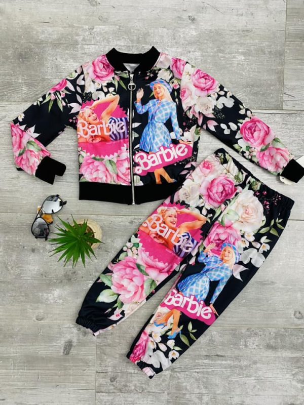 Jogging veste print Barbie - Noir