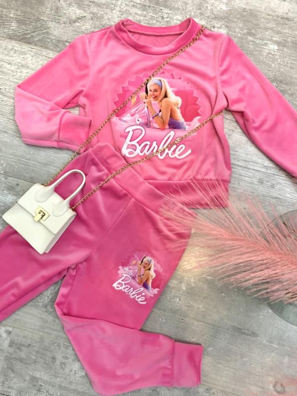 Jogging velours visage de barbie – Image 5