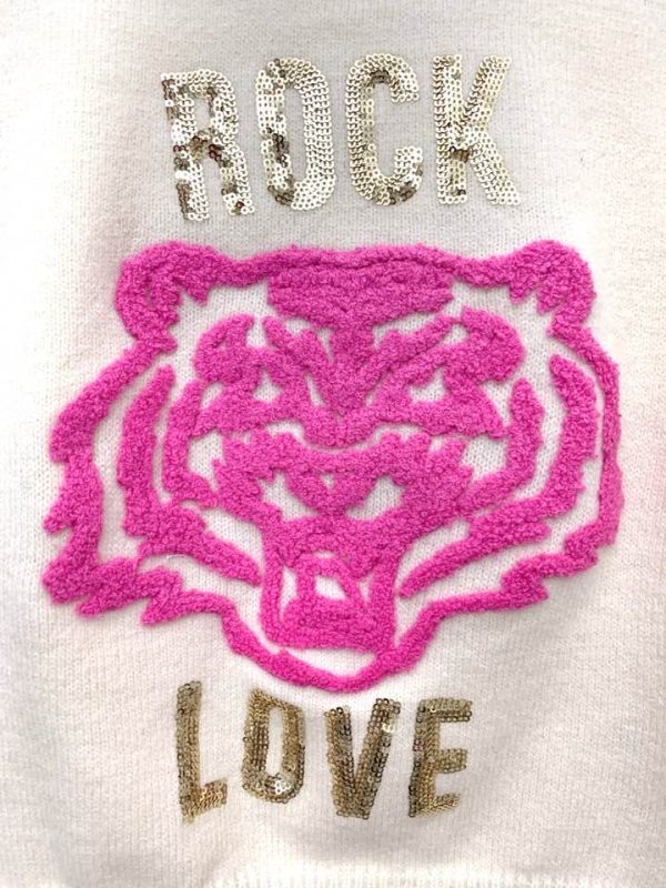 Pull rock love lion - crème – Image 3