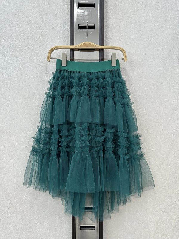 Jupe longue tulle - vert