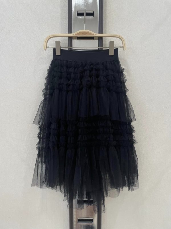 Jupe longue tulle - noire