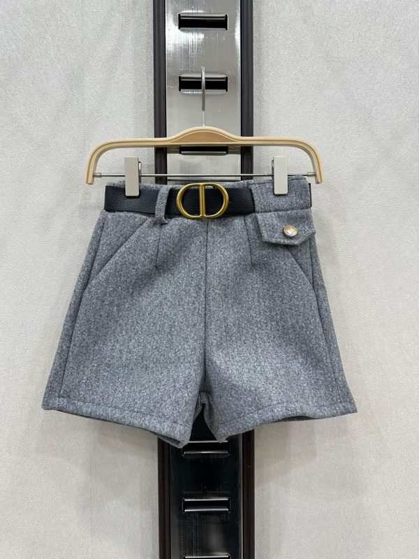 Short + ceinture - Gris