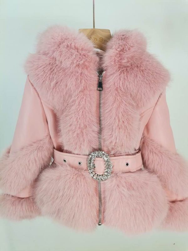 Manteau Fourrure - Rose