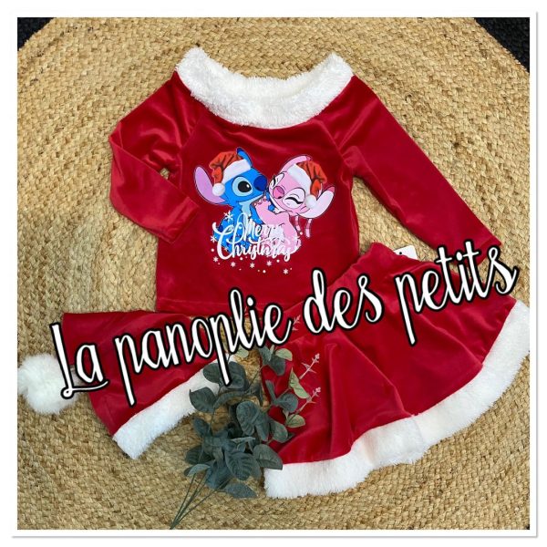 Ensemble jupette Noël Stitch